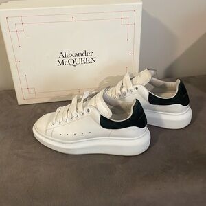 Authentic Alexander McQueen white and black sneakers